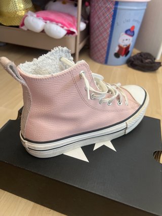 Converse plataforma rosa