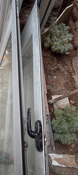 Puerta balcón aluminio y cristal