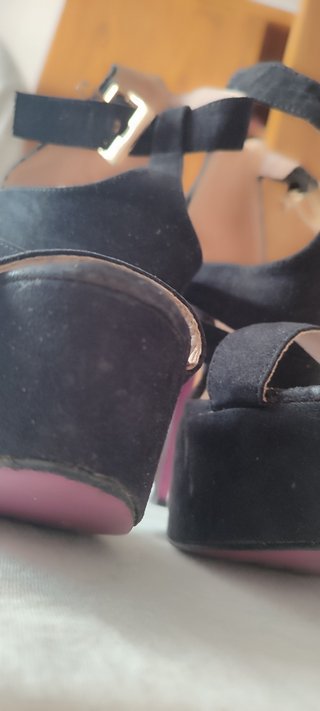 Sandalias de tacón Colourcherie Talla 39 Negras