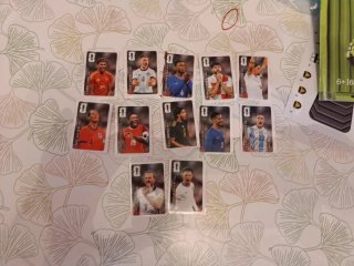 Cromos de fútbol variados