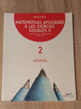 Libro matemáticas 2° Bachillerato