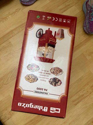 Máquina Palomitas Vintage Roja