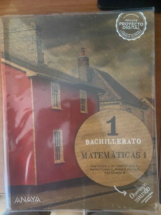 Libro de matemáticas 1 bachillerato