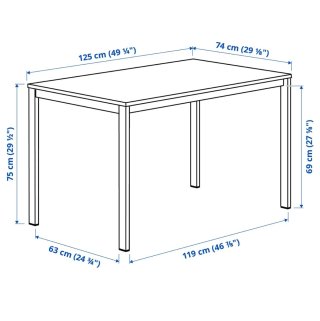 Mesa comedor Ikea madera blanca
