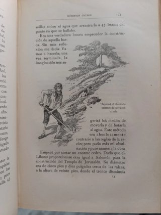 Libro ilustrado de Robinson Crusoe