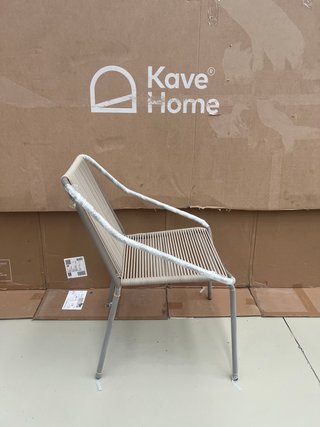 Kave Home Zivia Sedie da Esterno Impilabili