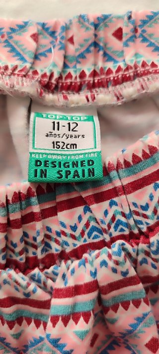 Falda estampada talla M Para niñas de 11-12 años