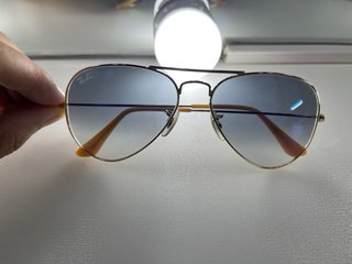 Gafas de sol Ray-Ban Aviator Doradas Azules