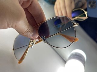 Gafas de sol Ray-Ban Aviator Doradas Azules