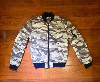 Chaqueta Bomber Militar Vintage Camuflaje