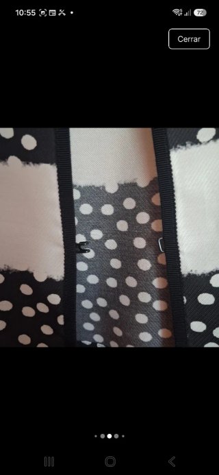 Casaca Marina Rinaldi Negra y Blanca Talla 25