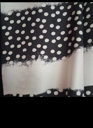 Casaca Marina Rinaldi Negra y Blanca Talla 25