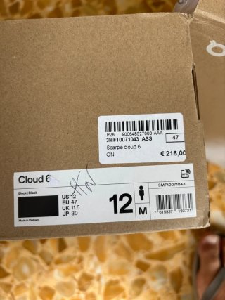 Scarpe On Cloud 6 Nere