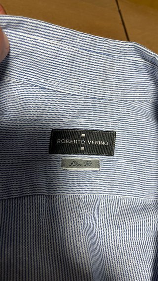 Camisa Roberto Verino Slim Fit XL azul clarito