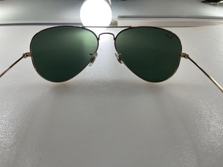 Gafas de sol Ray-Ban Aviator Doradas Verdes
