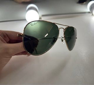 Gafas de sol Ray-Ban Aviator Doradas Verdes