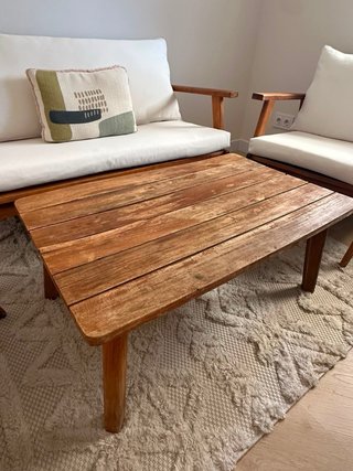 Conjunto Sofás Madera y Mesa Terraza/Jardín
