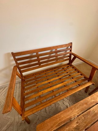 Conjunto Sofás Madera y Mesa Terraza/Jardín