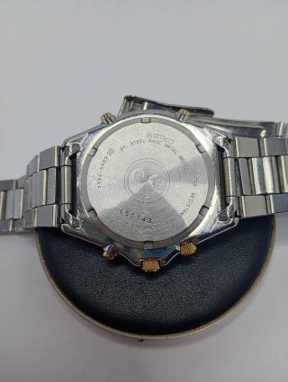 Orologio Seiko Cronografo Oro Argento