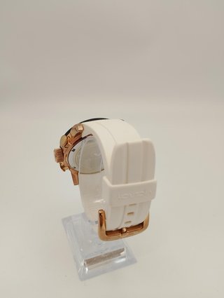 RELOJ VICEROY 47655 ESFERA NEGRA CORREAS BLANCAS