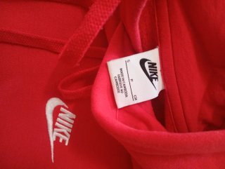 Sudadera Nike con capucha roja Talla S
