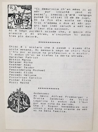 Vocabolario Ladino Fodom Italiano Tedesco Raro