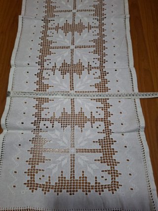 Runner centrotavola bianco 85x41 cm