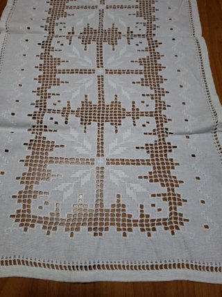 Runner centrotavola bianco 85x41 cm