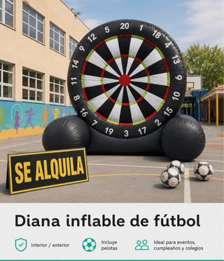 Diana Hinchable de Fútbol para Alquiler
