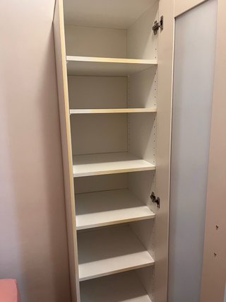 Armario Ikea 1 Puerta Madera y Cristal