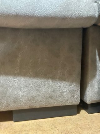 Sofá modular gris terciopelo