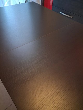 Tavolo allungabile Wengé, moderno 160/200x90x75