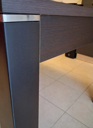 Tavolo allungabile Wengé, moderno 160/200x90x75