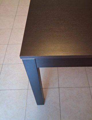 Tavolo allungabile Wengé, moderno 160/200x90x75