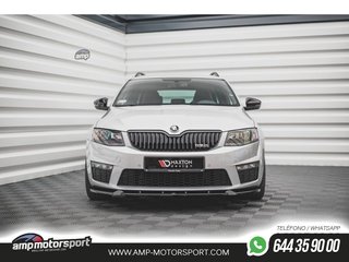 SPOILER / LIP DELANTERO V3 PARA SKODA OCTAVIA RS MK3 2013-2016