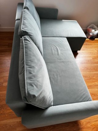 Sofá cama 3 plazas Brissund con chaiselongue