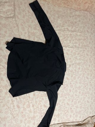 Camisa elegante negra manga larga