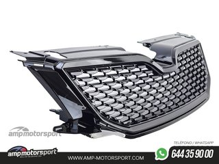 PARRILLA DELANTERA NEGRO BRILLO PARA SKODA OCTAVIA 2012-2017