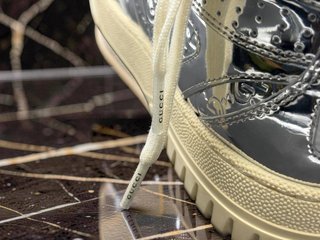 Zapatillas Gucci GG Metalizadas Plateadas Talla 42