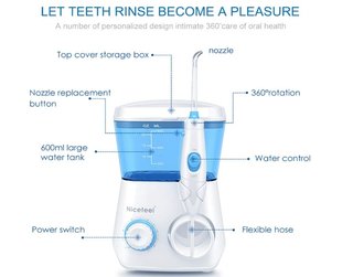 Irrigador Bucal TUREWELL con Accesorios
