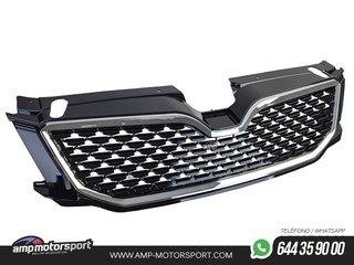 PARRILLA DELANTERA CROMO / NEGRO BRILLO PARA SKODA OCTAVIA 2012-2017