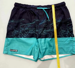 Bañador Olaian Talla M Negro y Turquesa