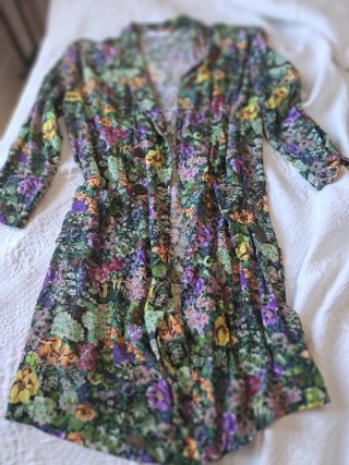 Camisola Kimono Estampada Floral