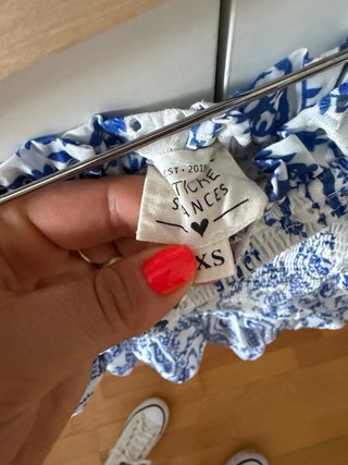 Vestido Suances Azul y Blanco Talla M