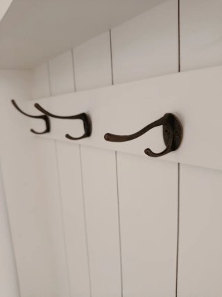 Mueble Perchero Madera Blanco