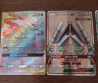 Lote 5 Cartas Pokémon GX.