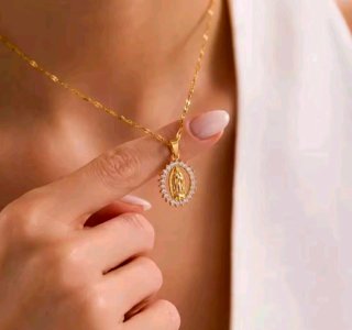 Collar acero Virgen
