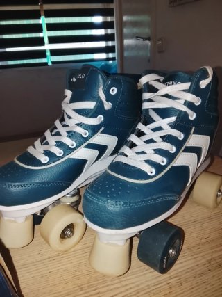 Patines Oxelo Quad 100 Decathlon Azul 37