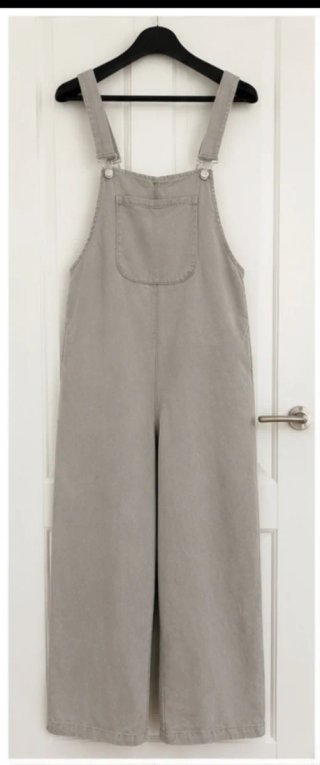 Peto Zara tela vaquera beige/gris Talla S