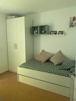 Cama nido blanca, con somier, completamente nueva